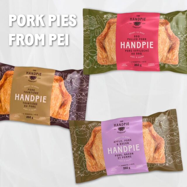 Perfect with a salad, some mustard pickles, or a glass of local cider, our pork pies are absolutely craveable awesomeness! 

The new Apple, Pork & Bacon packaging will hit shelves in early 2024, and we couldn't be happier to have this handpie join our core lineup. 
Filled with slow roasted, shredded pork that's been cooked with apples and diced bacon and seasoned with some sage, this pie makes me feel like the best parts of autumn are always just around the corner.