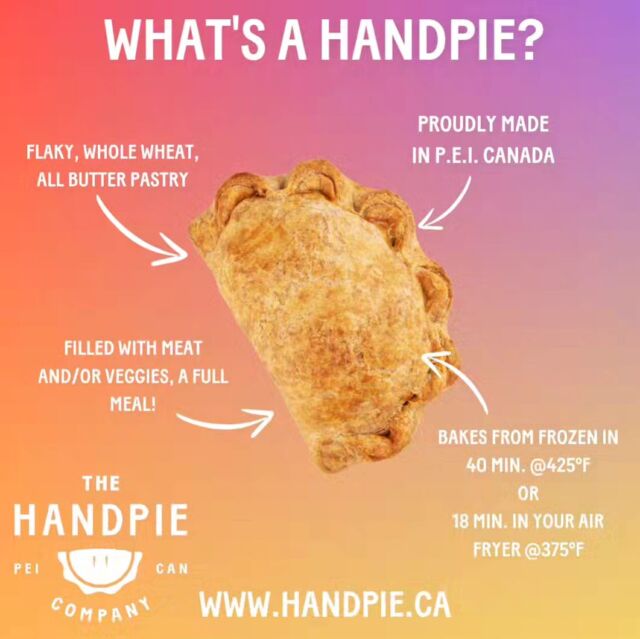 ✨️FYI✨️

Our most commonly asked question, especially in the busy summer season when our Island population doubles and we start to see some new faces at the counter! 

Amaze your friends with your handpie knowledge. 

#TheMoreYouKnow
#Handpie #Handpies 
#PEI #PrinceEdwardIsland #Canada