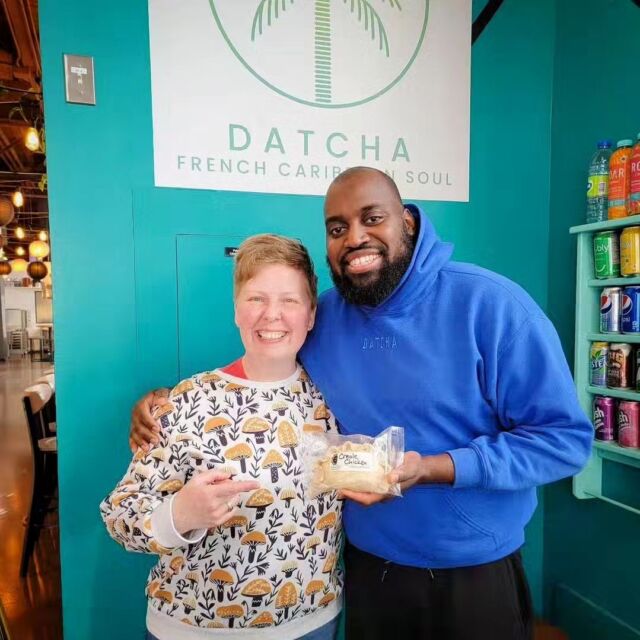 📣You all guessed correctly, the Datcha collaboration handpie is back!! 

🎉We gave Val some time to get used to being a family of four before we started asking him to kickstart the newest round of handpie sauce adventures with us, so please join us in congratulating him on his gorgeous family. 

Yes, these photos are from last year, but know that every time we make this flavour we level it up. This one's the best yet and we've missed it so much!✅️Filled with shredded @larkinfarms chicken, cubed sweet potato, roasted bell peppers, and the famous Creole sauce that makes Datcha food so amazing. 

😎These limited edition handpies are only sold directly from us at our Albany store, and even though we made the largest batch yet, it's best to come by in the next few weeks to make sure your freezer stash is locked and loaded. 

👀Want to go see Val for everything else that he does? Find him at Founders Food hall, running the counter at his restaurant @datcha.ca where you should order the whole menu.