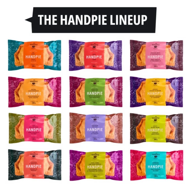 ✨️The Core Handpie Lineup✨️

These are the varieties that are made in our manufacturing facility here in Borden-Carleton, now most often affectionately referred to as Handpie World Headquarters. 

With our Safe Food for Canadians license and daily inspections by the Canadian Food Inspection Agency, we aim to provide chef-quality awesomeness that's held to a very high standard of food safety and quality standard assurance. 

Whether you pick up your freezer stash from our own Albany shop or at your Maritime local grocery store, know that you can expect the same epic handpie no matter what! 

This post is also a shout-out to our packaging designer Blair, who's currently working on a slight redesign to meet Health Canada's front of package requirements for 2026 and might appreciate the gorgeousness of seeing all of these beauties together. ♥️

#EatLocal #SmallBusiness #Handpie #Handpies 
#SafeFoodForCanadians #PEI #PrinceEdwardIsland #Canada #CanadianMade
#EatMorePie