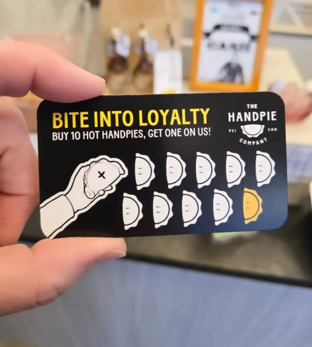 We adore you and want you to have more handpies in your lives! 

These have both shop addresses on the back, and are available now in Albany. Request one on your next visit and start collecting stamps towards your ✨️reward✨️ for being awesome. 

#HandpieHighFives